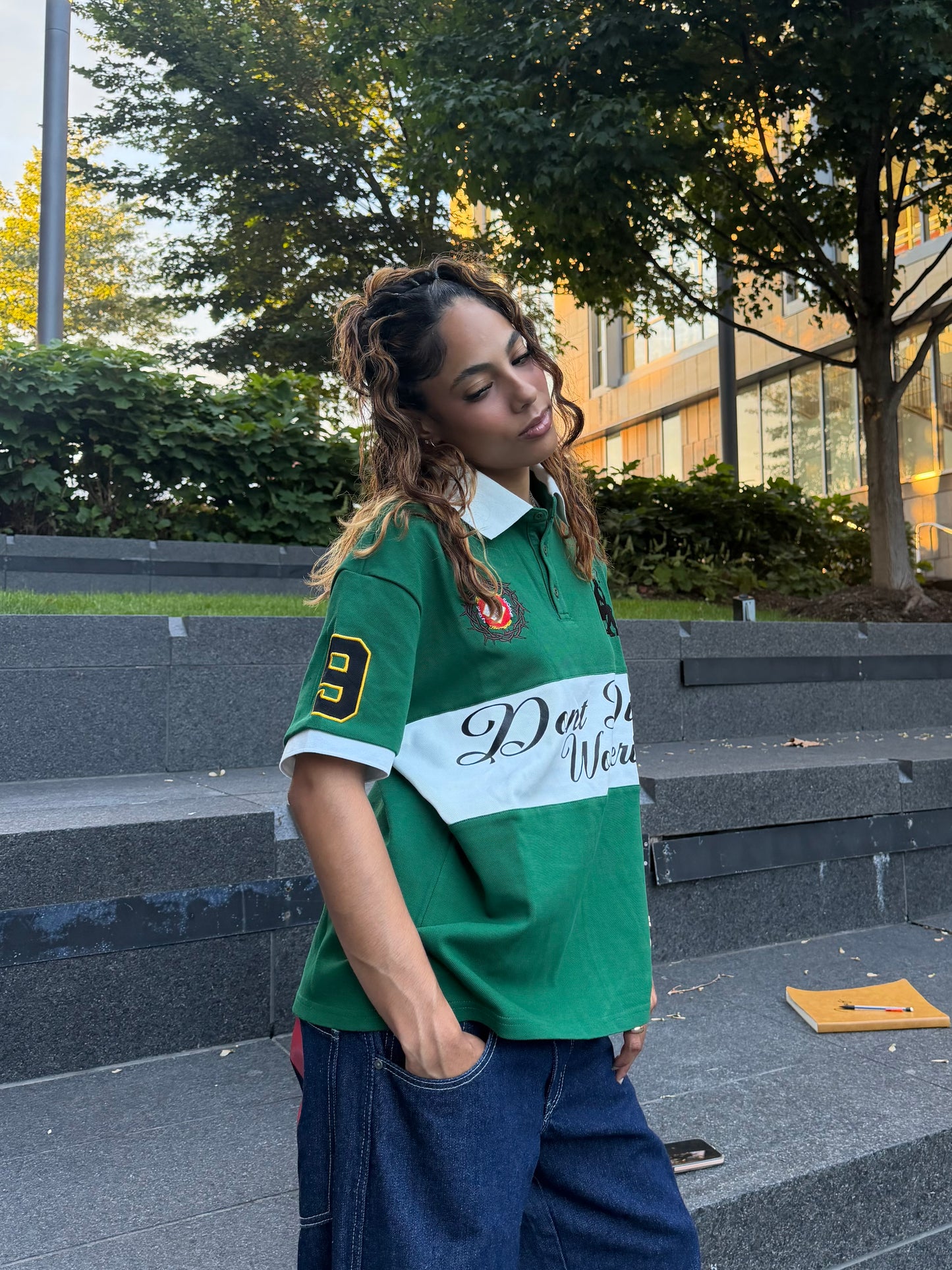 “Don’t Die Wondering” Green Polo