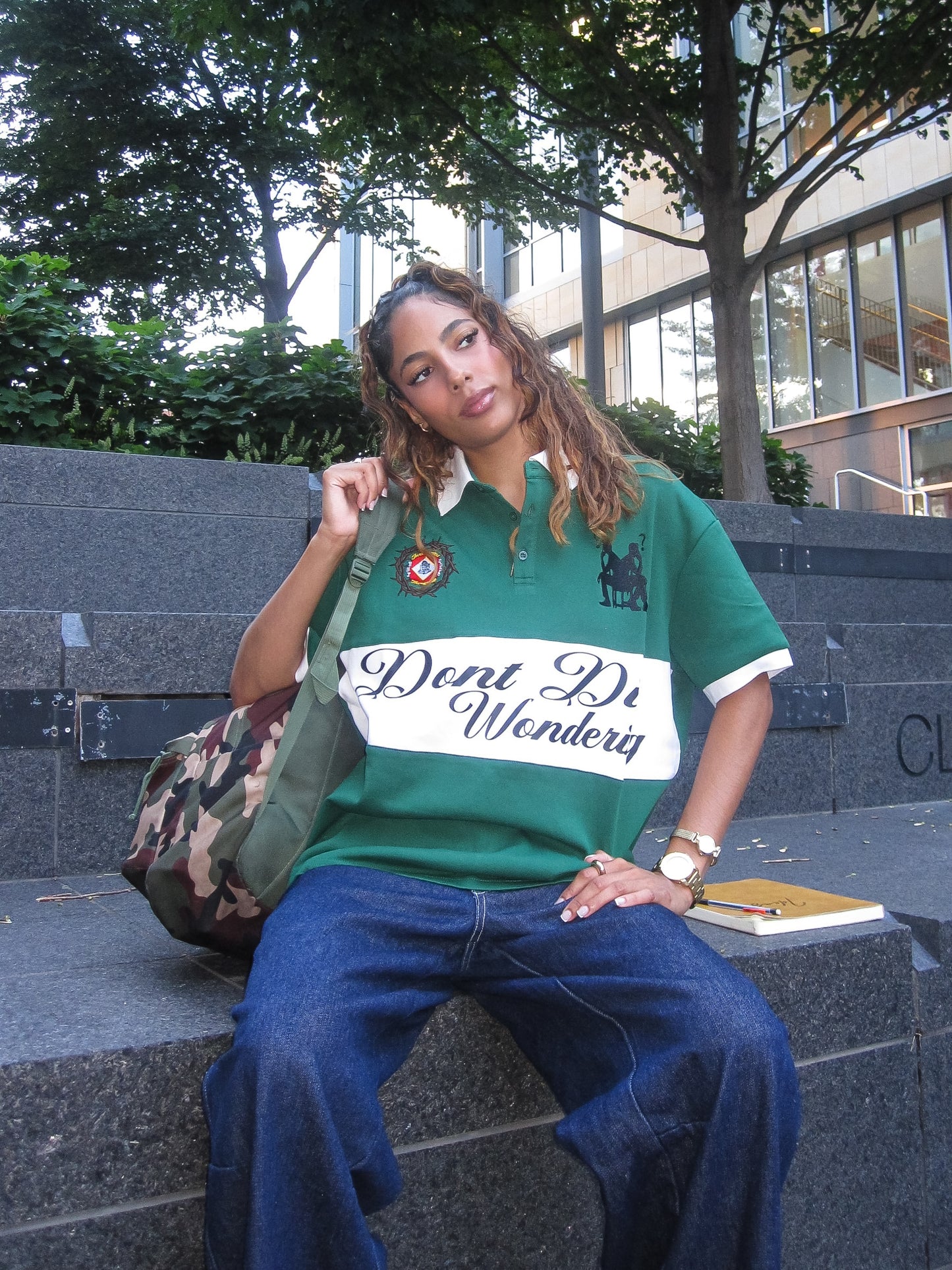 “Don’t Die Wondering” Green Polo