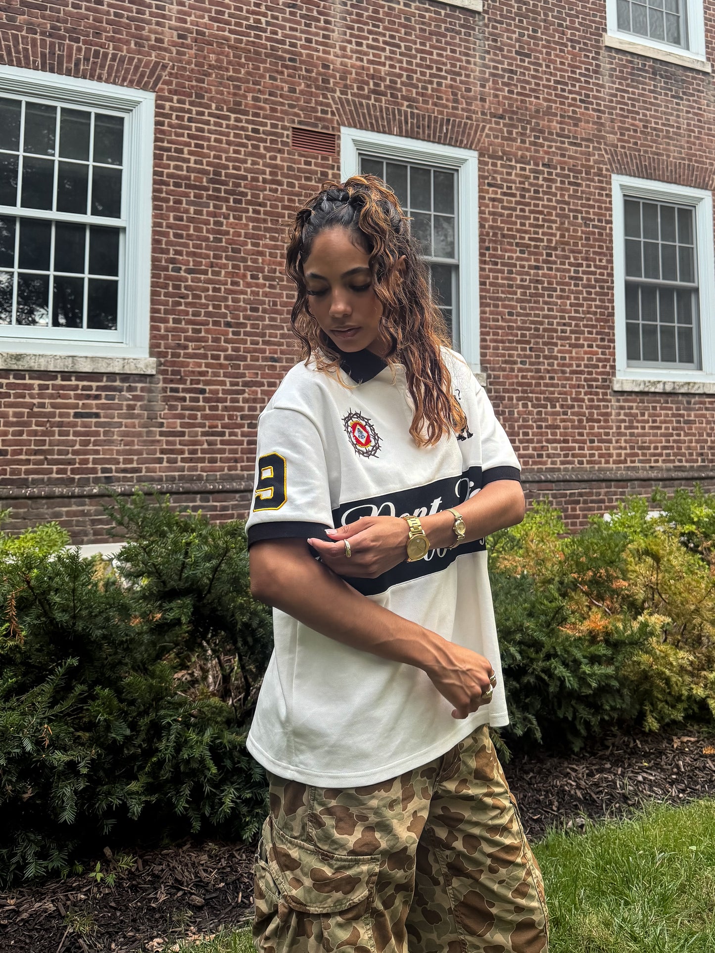 “Don’t Die Wondering” White Polo